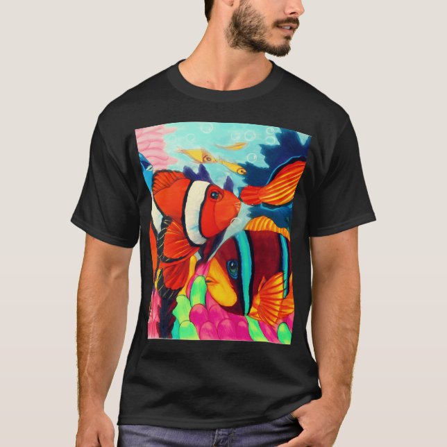 Camiseta Paraiso do Peixe-Palhaço (Frente)