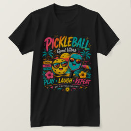 Camiseta Paraíso do Pickleball Pôr do Sol – Vibrações de Ve