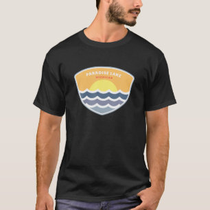 Camiseta Paraíso Lago Michigan MI Vacinação Sunset Souvenir