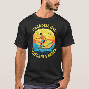 Camiseta Paraíso Pai Surfing California Beach