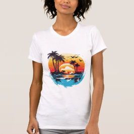 Camiseta Paraíso Tropical Sunset