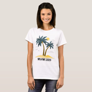Camiseta Paraíso Tropical Vintage Ilha Refúgio