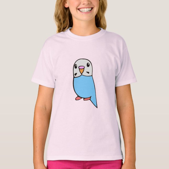 Camiseta Parakeet Azul Céu (Frente)