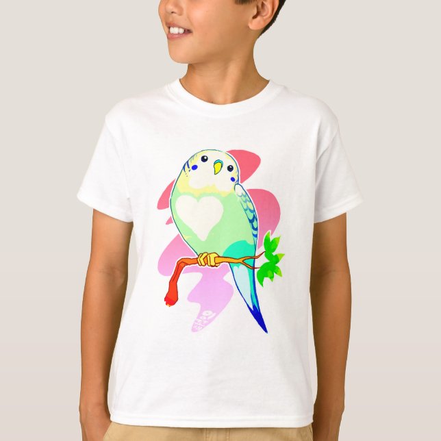 Camiseta Parakeet do arco-íris (Frente)