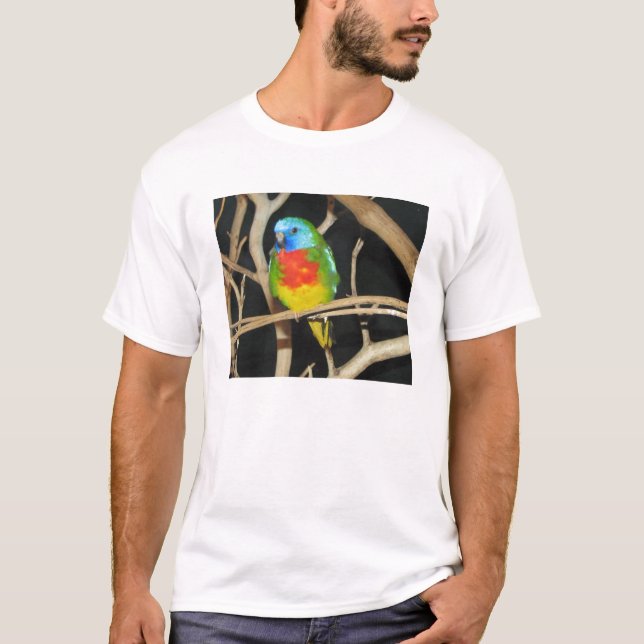 Camiseta Parakeet Escarlate-Chested - splendida de Neophema (Frente)