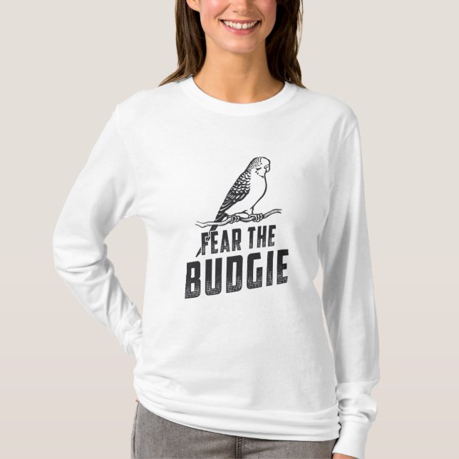 Camiseta Parakeet Lover Teme As Aves Bugerigares Orçamentár (Frente)