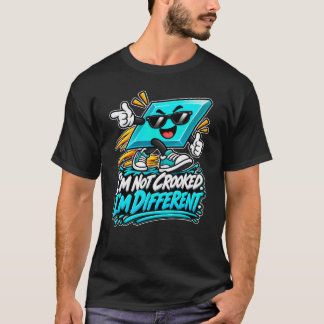 Camiseta Paralelogramo — Não Estou Torto, Sou Diferente