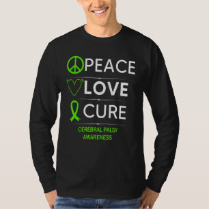 Camiseta Paralisia Cerebral Conscientização Paz Amor Cura R