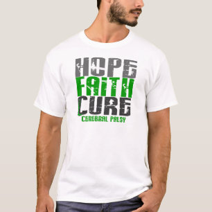 CAMISETA PARALISIA CEREBRAL DE CURA DE FÉ DA ESPERANÇA