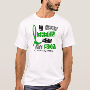 Camiseta Paralisia cerebral eu visto o verde para meu filho