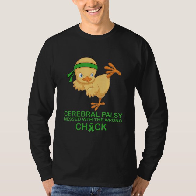 Camiseta Paralisia Cerebral Mensada Com O Pintinho Errado P (Frente)
