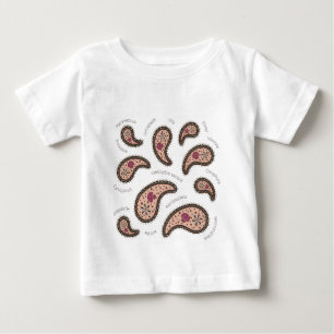 Camiseta Paramecia Paisley Protozoan Biology Science Toddle
