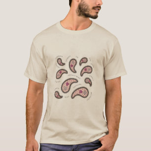 Camiseta Paramecia Paisley Protozoide Biology Science