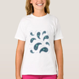 Camiseta Paramecia Paisley Protozoide Luz Ciência da Biolog