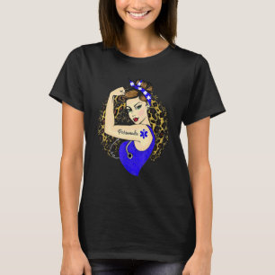 Camiseta Paramedic Ems Girl Power Modern Rosie The Riveter