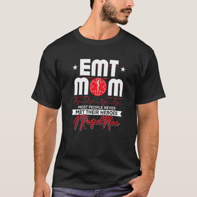 Camiseta Paramedic Emt Mãe (Frente)