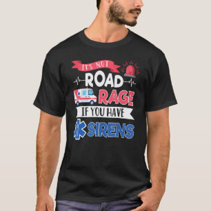 Camiseta Paramédico de Emergência Não é Raiva no Trânsito S
