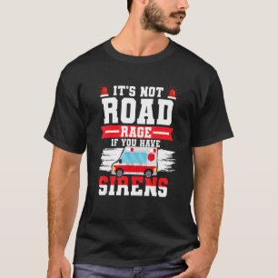 Camiseta paramédico do driver de ambulância