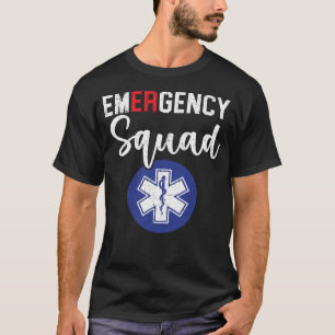 Camiseta paramédico EMT do trabalhador de cuidados de saúde