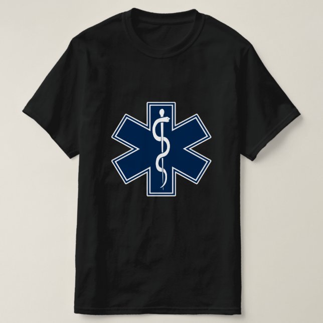 Camiseta paramédico EMT EMS (Frente do Design)