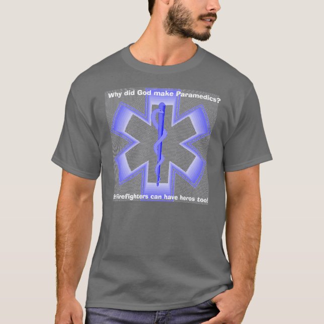Camiseta Paramédico para a vida (Frente)