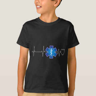Camiseta Paramédico Pulsação EKG Emergência EMT EMS Gift