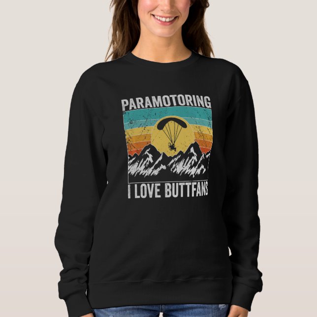 Camiseta Paramotor Pilot l love Buttfans Paramotoring Premi (Frente)