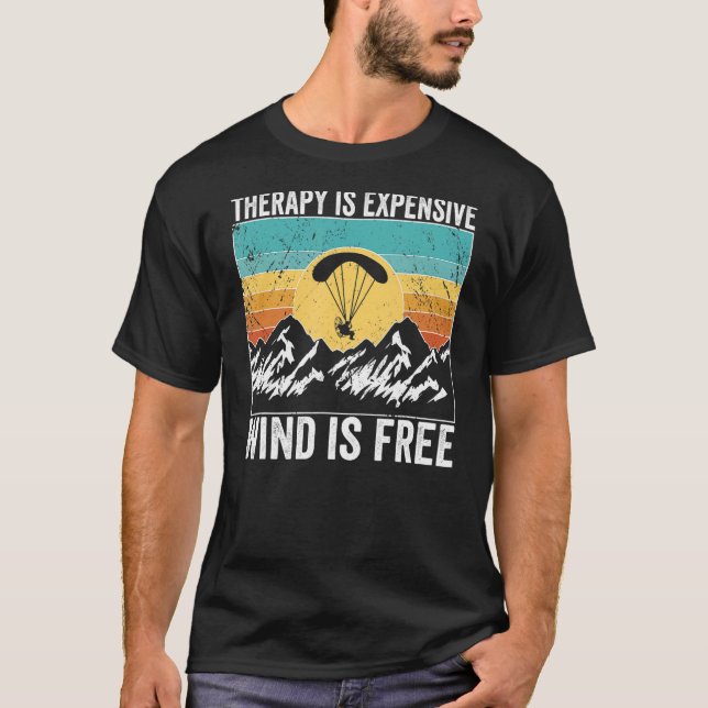 Camiseta Paramotor Pilot Therapy é caro Paramotoring (Frente)