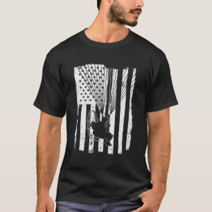 Camiseta Paramotor Powered Paraglider Usa Flag Americano