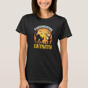 Camiseta Paranormal Atividade Paranormal Gato Preto