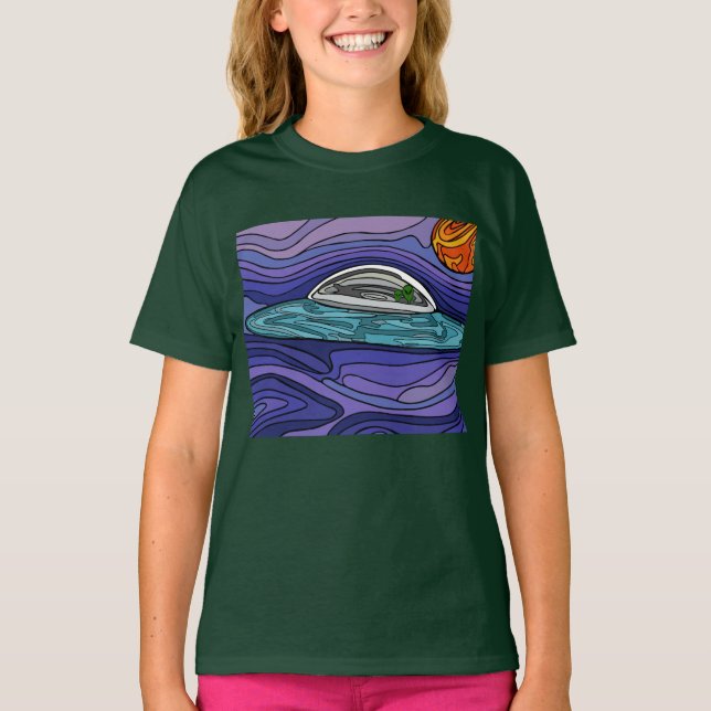 Camiseta Paranormal de UFO UAP da nave de alienígena (Frente)