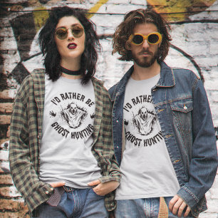 Camiseta Paranormal Eu Preferencialmente Fantasma Caçando h