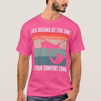 Camiseta Parapente A Vida Começa No Fim Do Seu Conforto