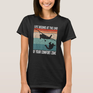 Camiseta Parapente A Vida Começa No Fim Do Seu Conforto