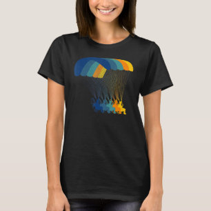 Camiseta Parapente de Vintagem de Parapente com Parapente