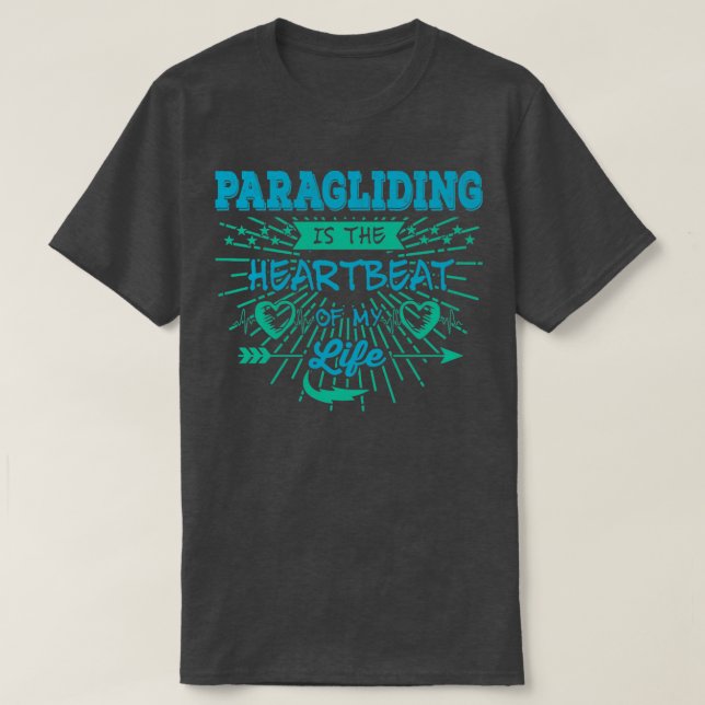 Camiseta Parapente É O Pulso Da Minha Vida Parapente (Frente do Design)