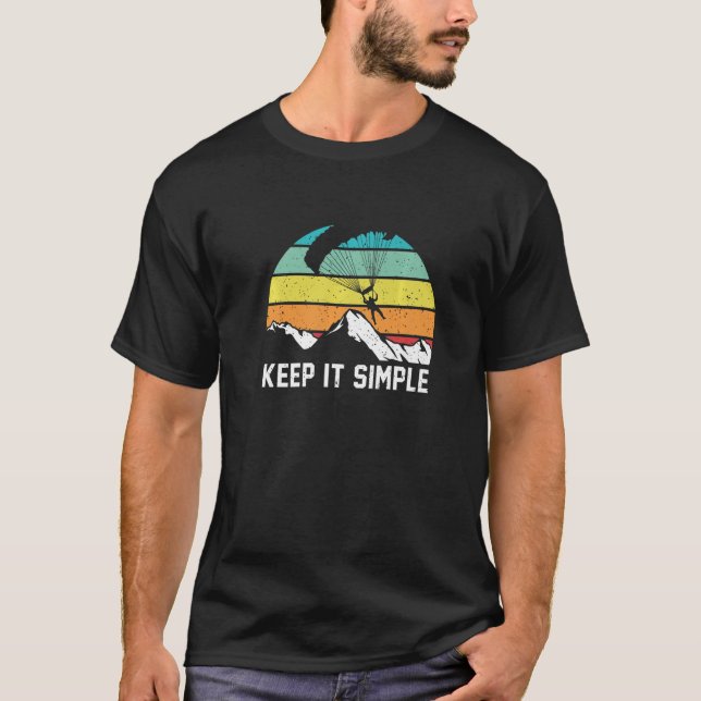 Camiseta Parapente Gráfico Simples (Frente)