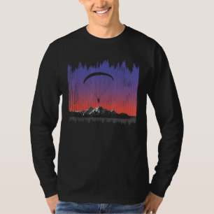 Camiseta Parapente Piloto Voador Parapente Montanhas Voador