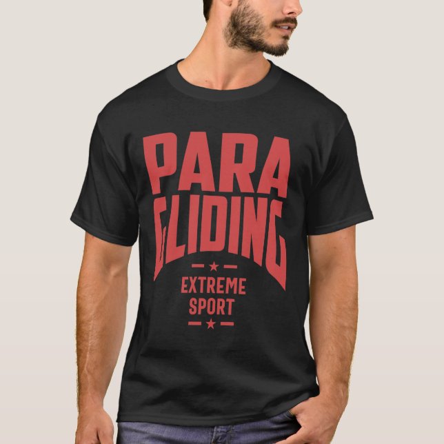 Camiseta Parapente - Presente desportivo extremo (Frente)