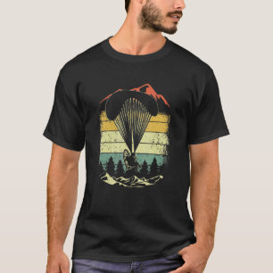 Camiseta Parapente Retro Vintage Engraçado Paracaquedismo S