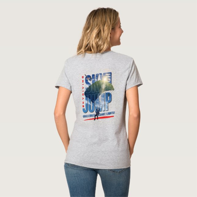 Camiseta Parapente - Sinta Liberdade Acima das Nuvens | Mul (Parte Traseira Completa)