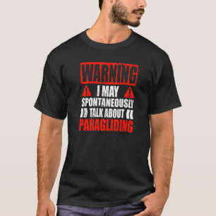 Camiseta Parapente Sobre O Qual Posso Falar Espontaneamente