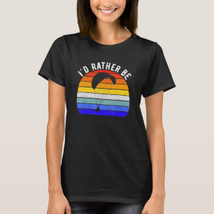 Camiseta Parapente Vintage Divertido Paracaquedas Retro
