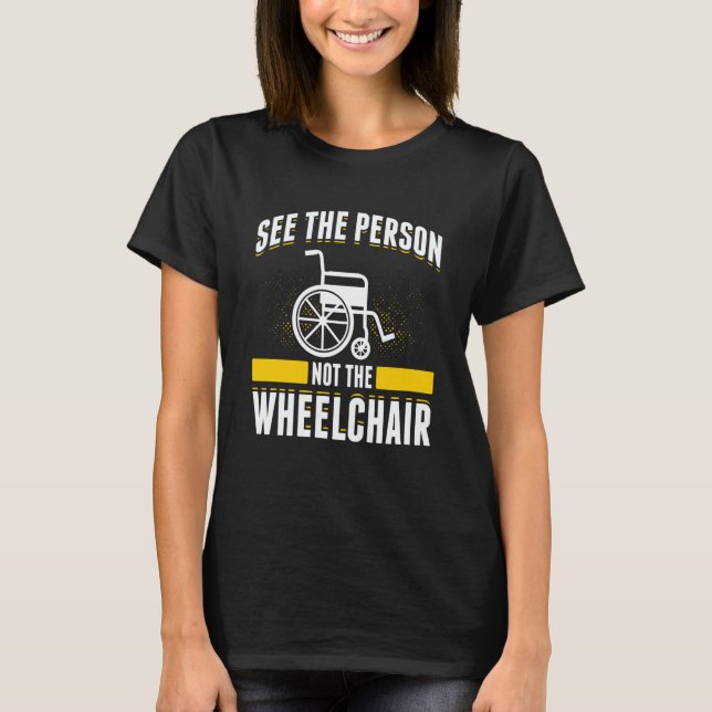 Camiseta Paraplegic For Wheelchair User Handicapped People  (Frente)