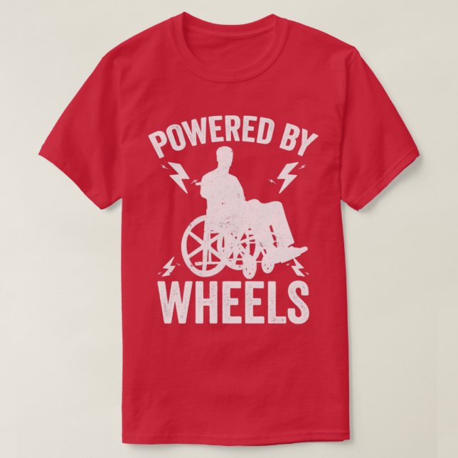 Camiseta Paraplégica Paraplégia Acionada Por Rodas (Frente do Design)