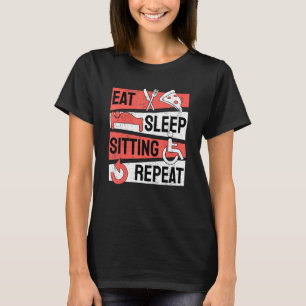 Camiseta Paraplégico Cadeira de Rodas Deficiência Comer Sen