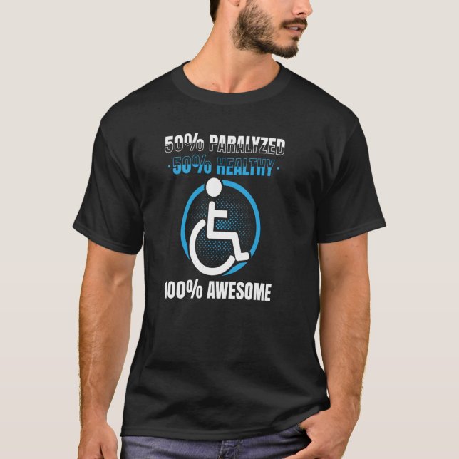 Camiseta Paraplégico Para Pessoas Com Deficiência Para Util (Frente)