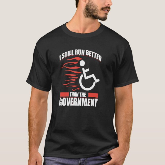 Camiseta Paraplégico Para Pessoas Com Deficiência Para Util (Frente)
