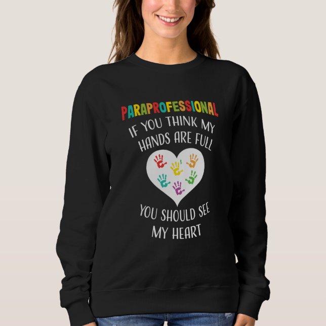 Camiseta Paraprofessional Appreciation School Teacher Hands (Frente)