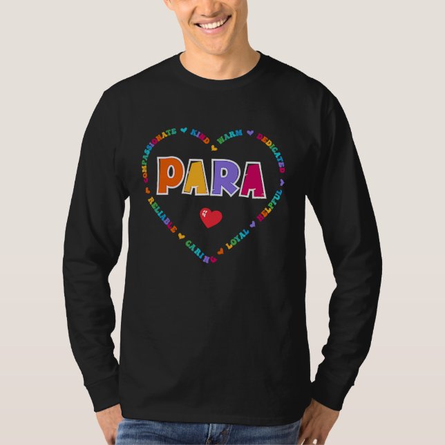 Camiseta Paraprofessional Appreciation Week Back to School  (Frente)